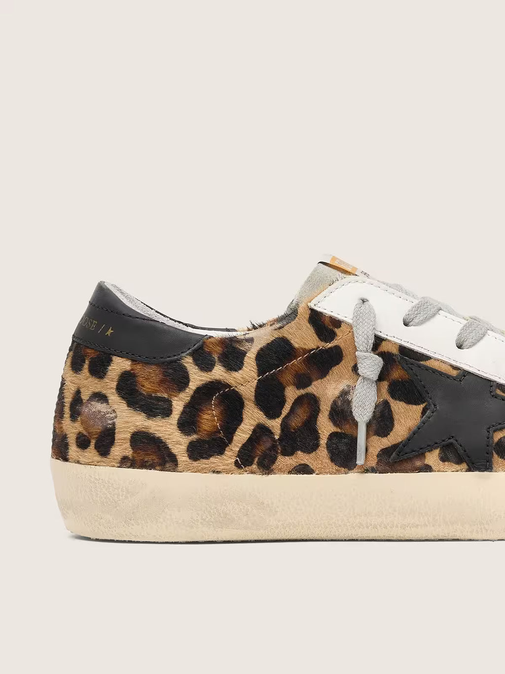 Super-Star femme en cuir à imprimé léopard