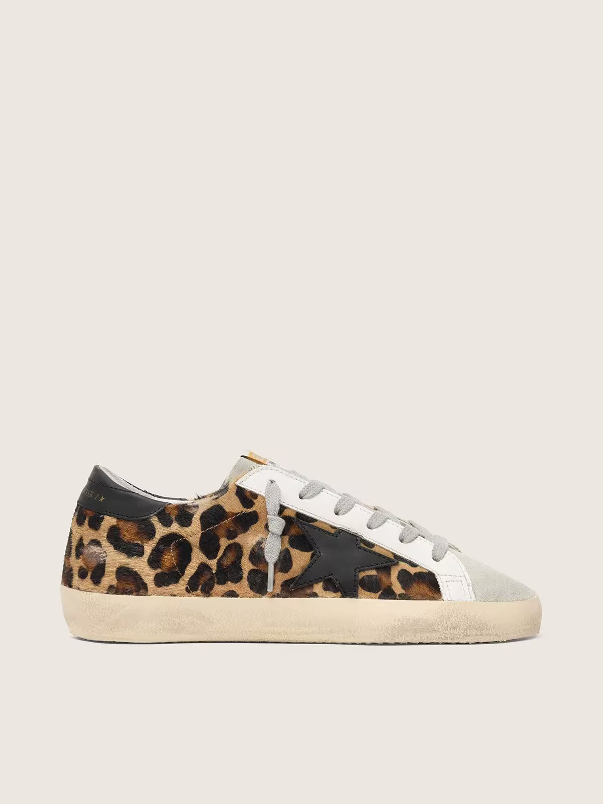 Super-Star femme en cuir à imprimé léopard