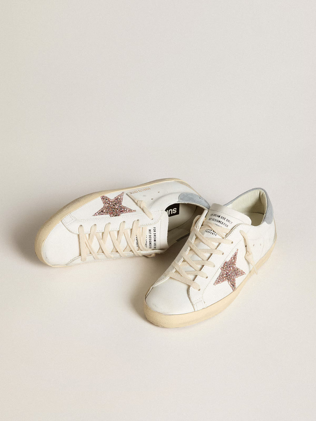 Super-Star LTD pour femme avec étoile à paillettes multicolores et contrefort en daim